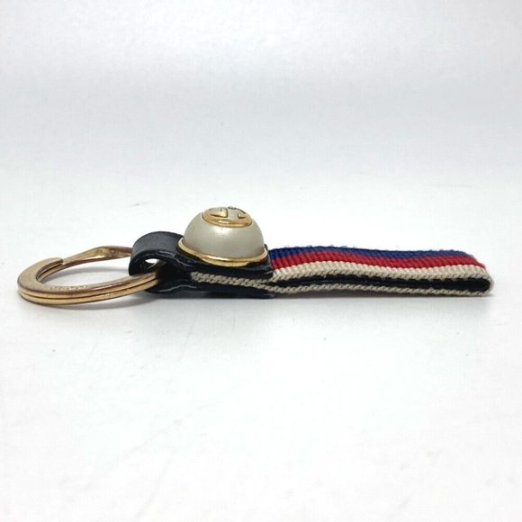 GUCCI GG pearl line Key Holder key Key ring Nylon / Leather Multicolor - Picture 9 of 13